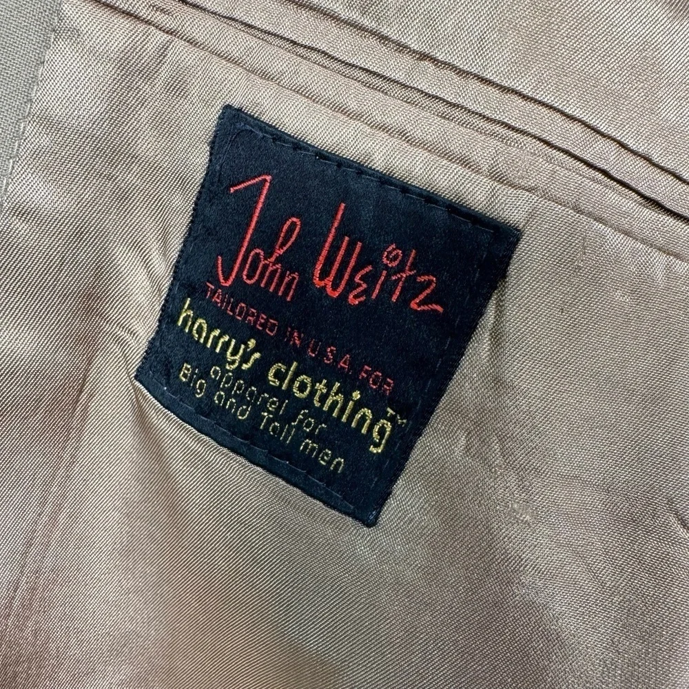 John Weitz Blazer Suit Jacket Mens Size 48L* Tan